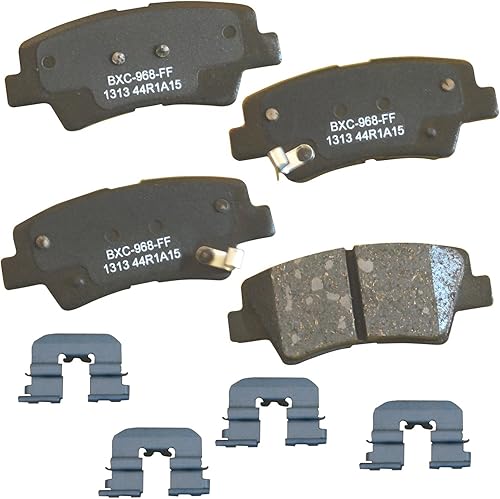 Miniatura 87 de Bendix Pastillas de freno traseras de cerámica Premium SBC1100 para Nissan Frontier 2024-2005, Xterra 2015-2005, Suzuki Equator 2012-2009