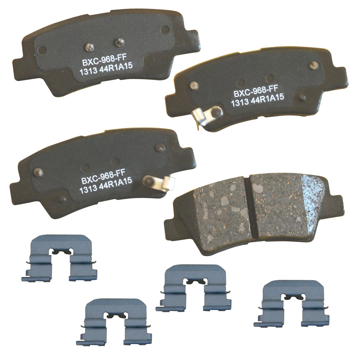 Bendix Premium SBC1313 Ceramic Rear Brake Pads for Hyundai Accent 2012, Azera 2011-2010, Elantra 2010, Sonata 2010-2008, Kia Amanti 2009-2007, Rio 2012, Soul 2013-2010
