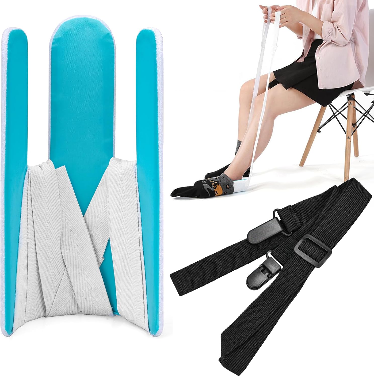 BEAUGIREW Sock Aid for Putting on Socks Sock Helper For Seniors Elderly