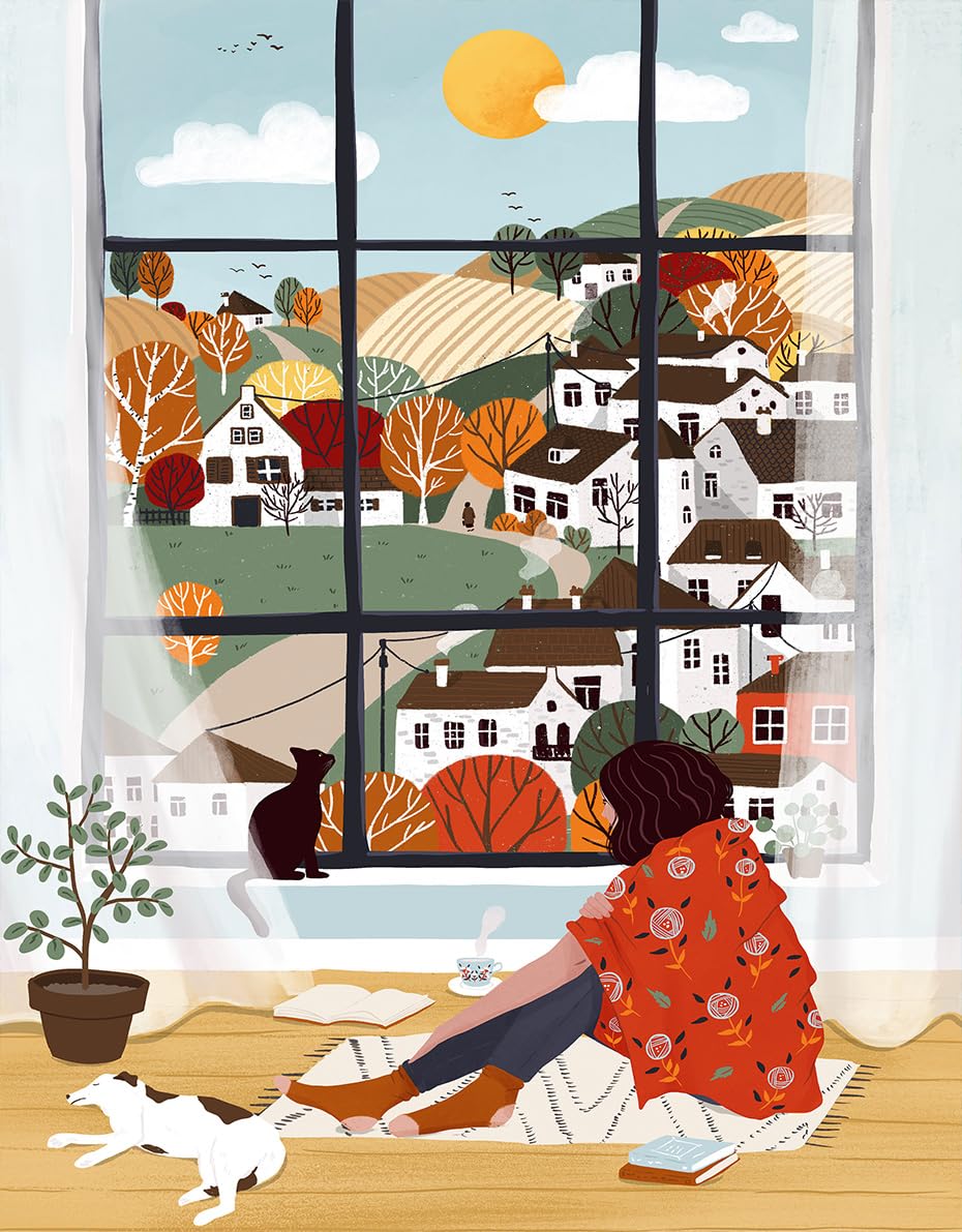 Pieces & Peace Puzzle de otoño (1000 piezas), multicolor