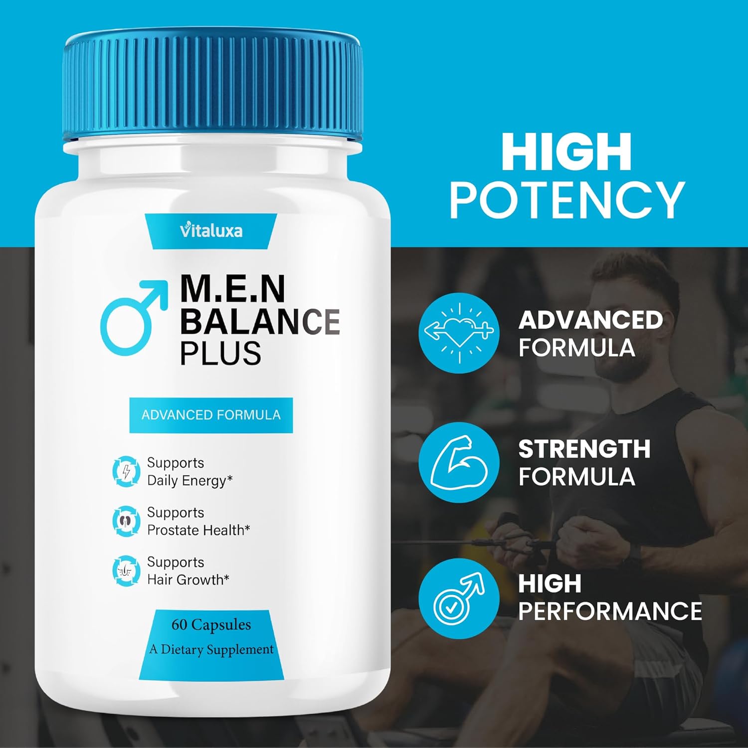 (5 Pack) Men Balance Plus Capsules, MenBalance Supplement Pills with Advanced Max Strength, Triple Action Formula Performance Support Capsulas, Natural Premium Ingredients Menbalanced+ Reviews (300ct)