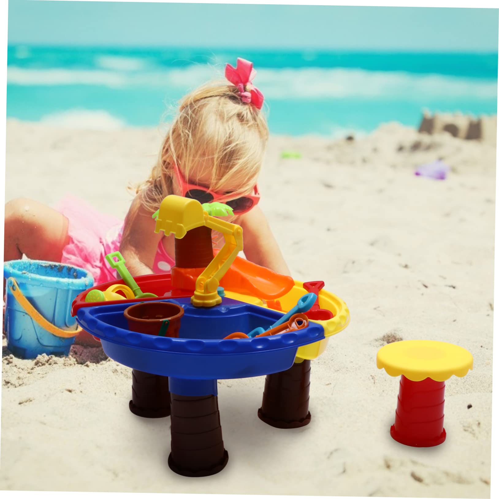 1 Juego Conjunto de Juguetes de Playa para Mesa de Arena para Aire para la Creatividad Socialización o Jardín