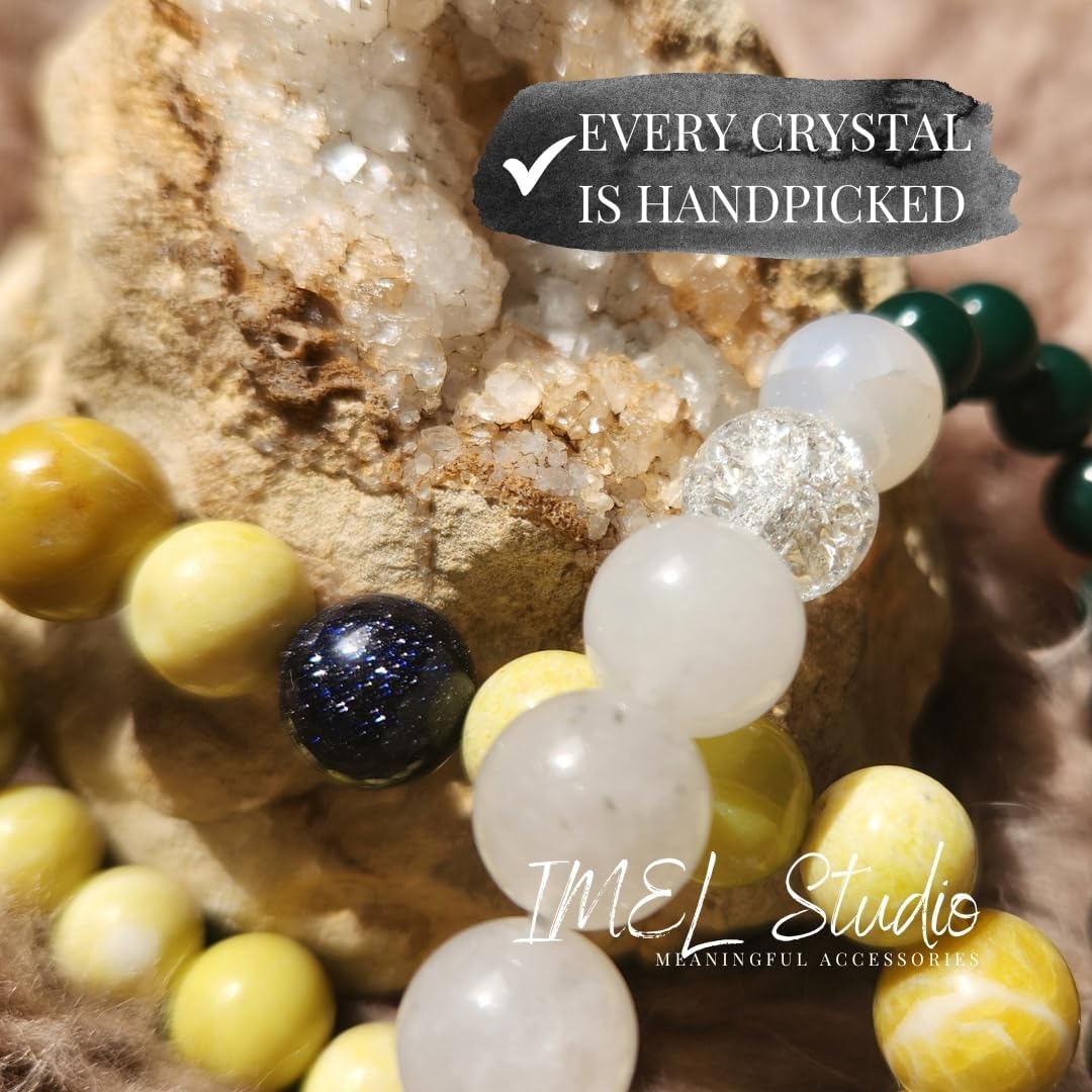 Handmade Jewelry: Crystal Bracelets for Women with Natural Gemstones - Boho Gifts by IMEL Studio - Image 8