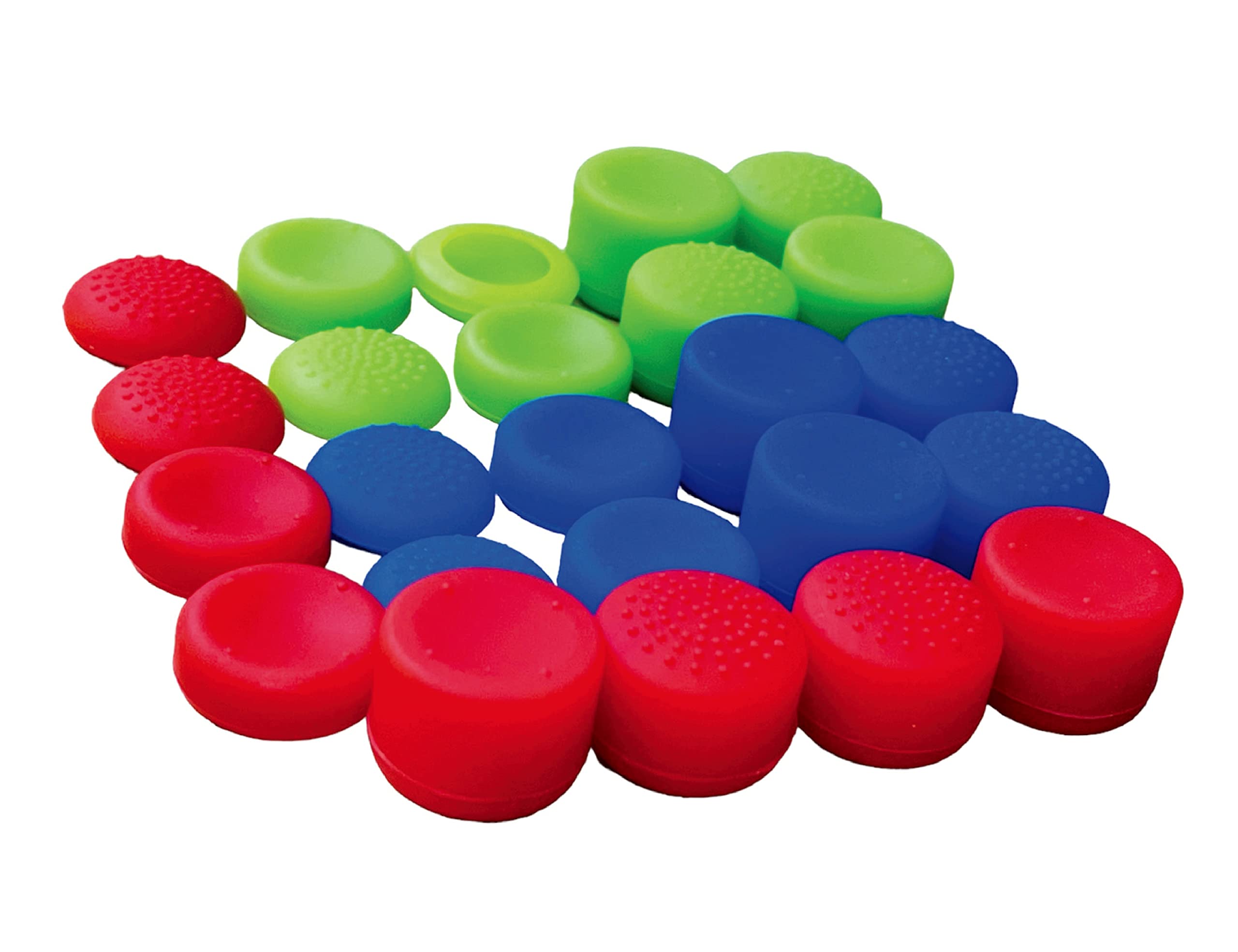 Pack of 24 pcs Analog Controller Gamepad Raised Antislip Thumb Stick Grips Thumbsticks Joystick Cap Cover for PS4, PS3, Switch Pro, Xbox one, Xbox 360, Wii U, PS2 Controller