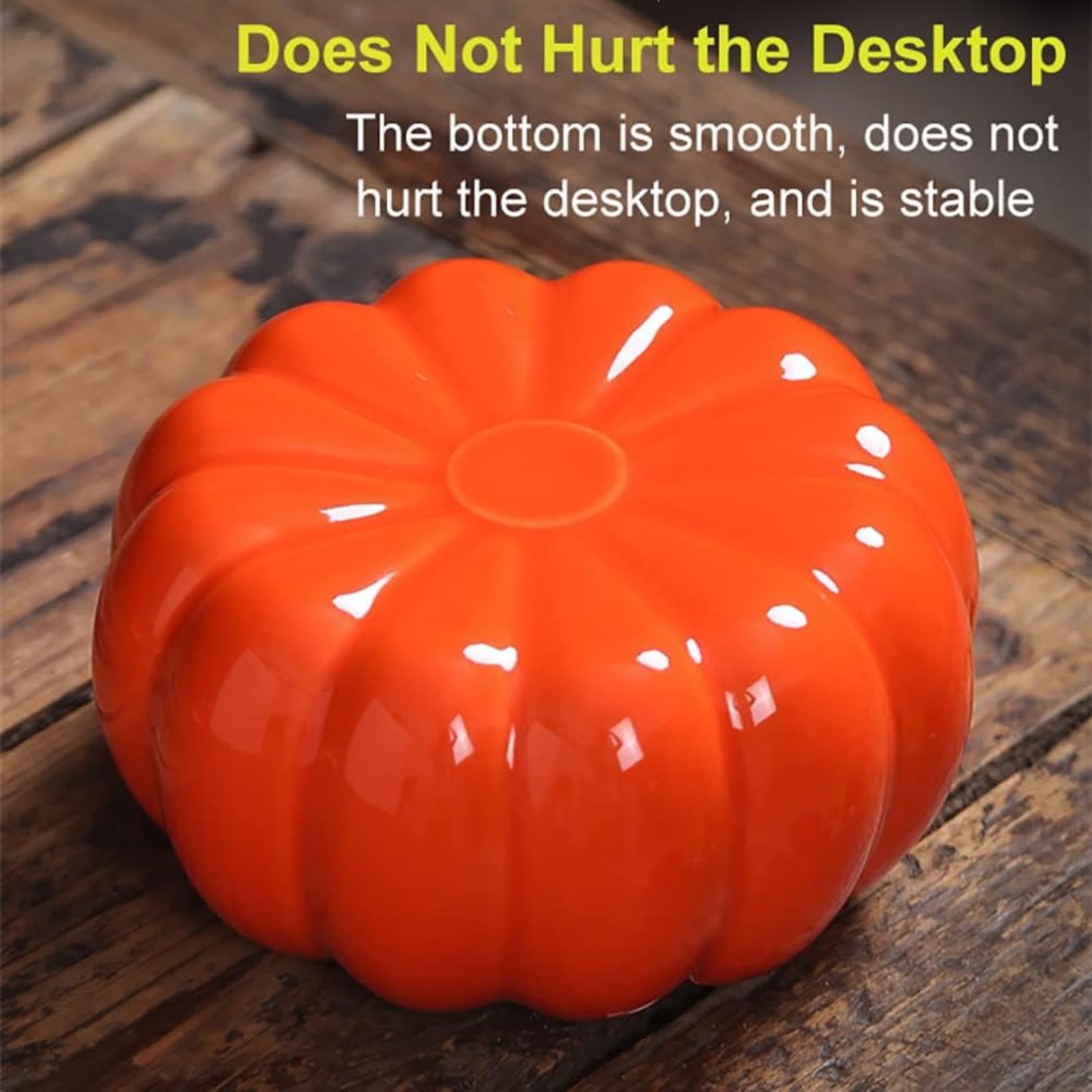 Pot Citrouille En Céramique Avec Couvercle : Décoration De Table D