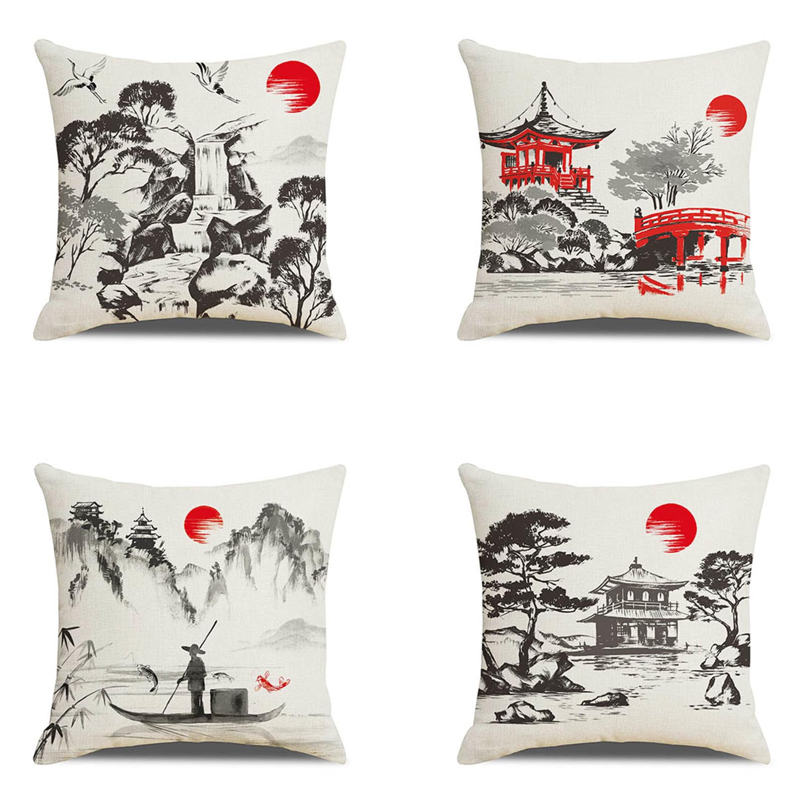 Housses de coussin 65x65 en lin idyllique pour un salon élégant