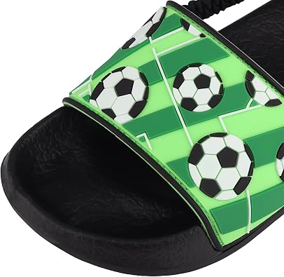 Girls Flip Flops Boys Summer Slippers Kids Glitter Sliders Beach Bathroom Pool Cute Sandals Toddlers Home Shower Shoes Lightweight Non-slip Little Girls Sequins Slides for Indoor Outdoor