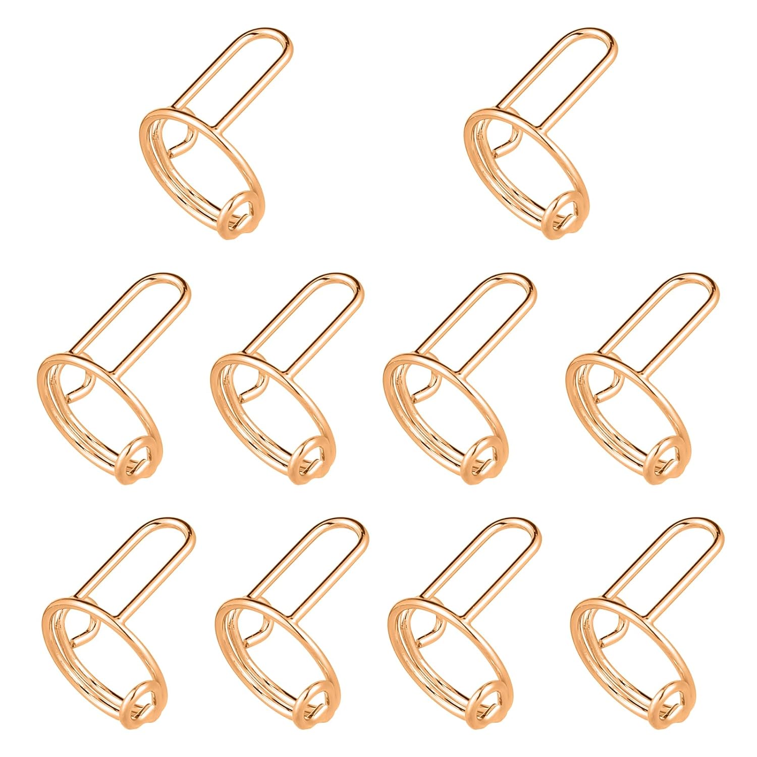 10pcs Wudu Nail Rings, Adjustable Fingernail Rings No
