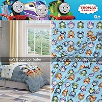 Vista 35 de Franco - Juego de ropa de cama coleccionable Nintendo Donkey Kong, 5 piezas, edredón reversible supersuave y juego de sábanas con funda