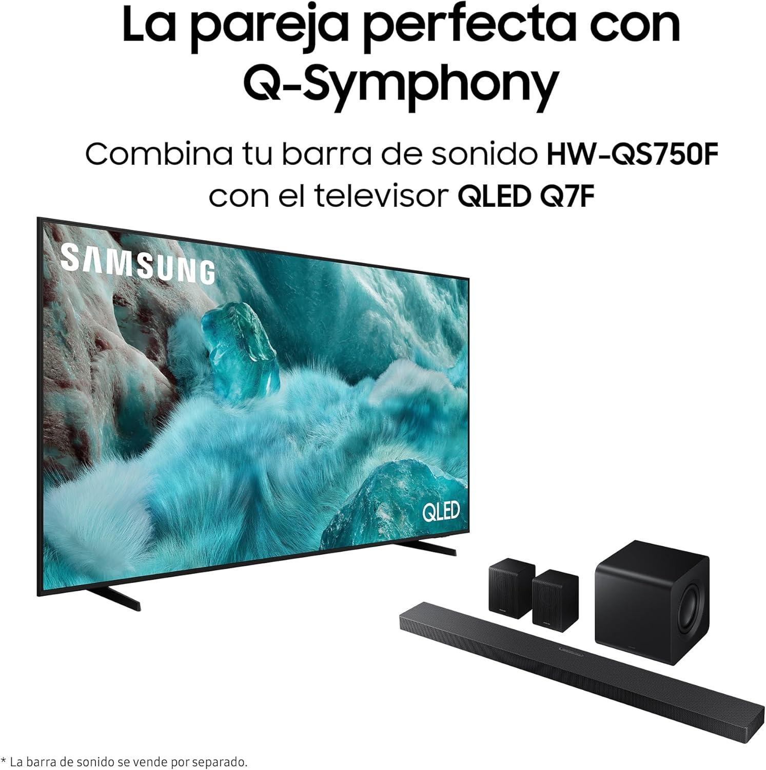 Samsung Barra de Sonido HW-QS750F/ZF -Wireless Dolby Atmos, 3.1.2ch Sound, Q-Symphony, SpaceFit Sound 8