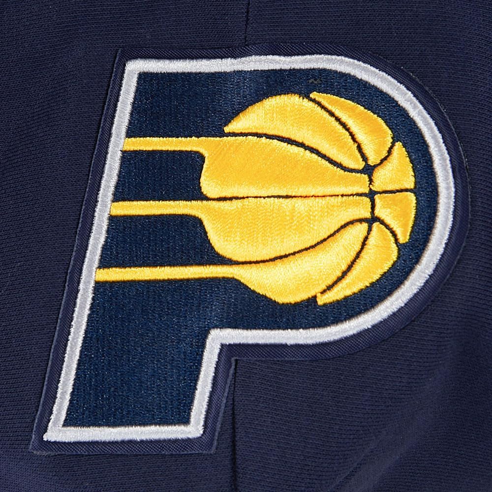 Pro Standard NBA womens Womens Nba Indiana Pacers Classic Player Brushed Back French Terry Cropped Pullover Hoodie - Image 5