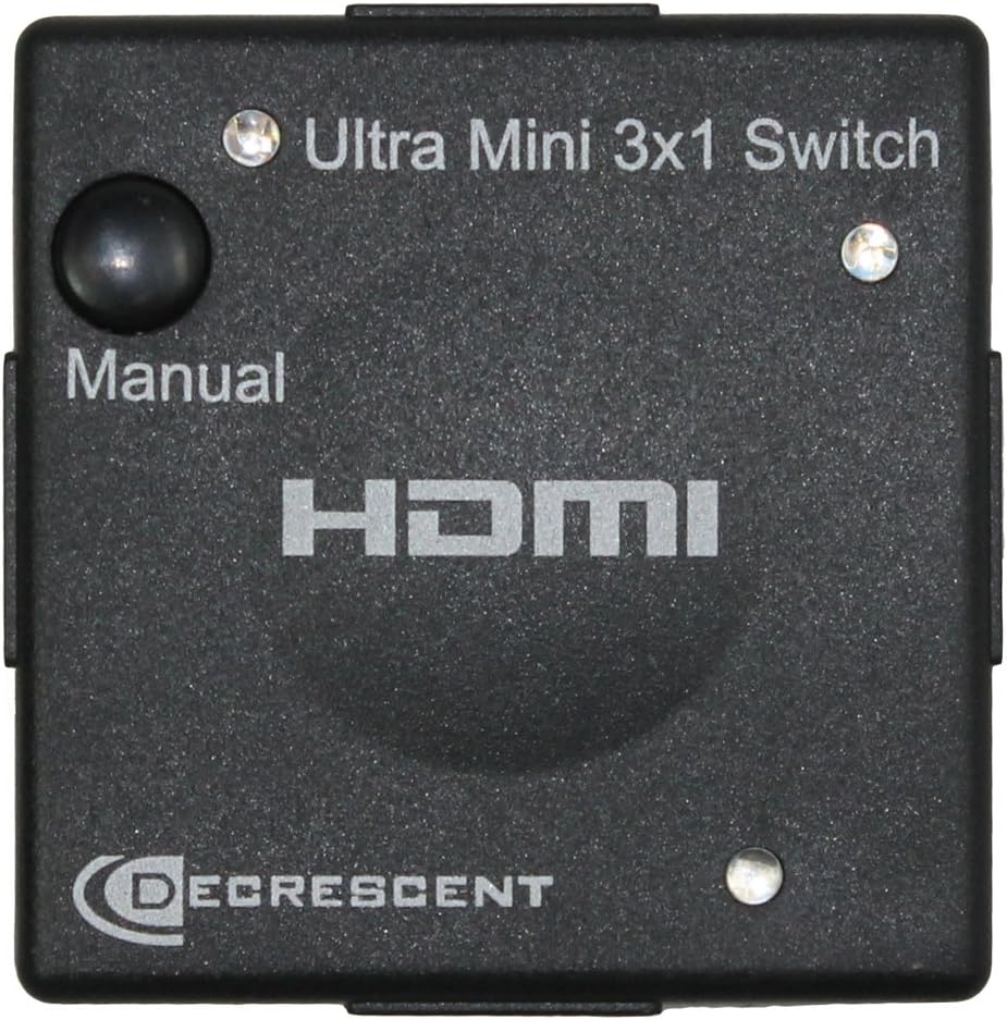 HDMI Mini 3 Port Auto Switch (3 Way Input x 1 Output) v1.3b 1080p Full HD HDMI Switcher