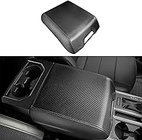Vista 9 de Funda para reposabrazos adecuada para Ford F150 2021 2022 2023, almohadilla protectora de cuero antiarañazos, alfombrilla de caja de reposabrazos