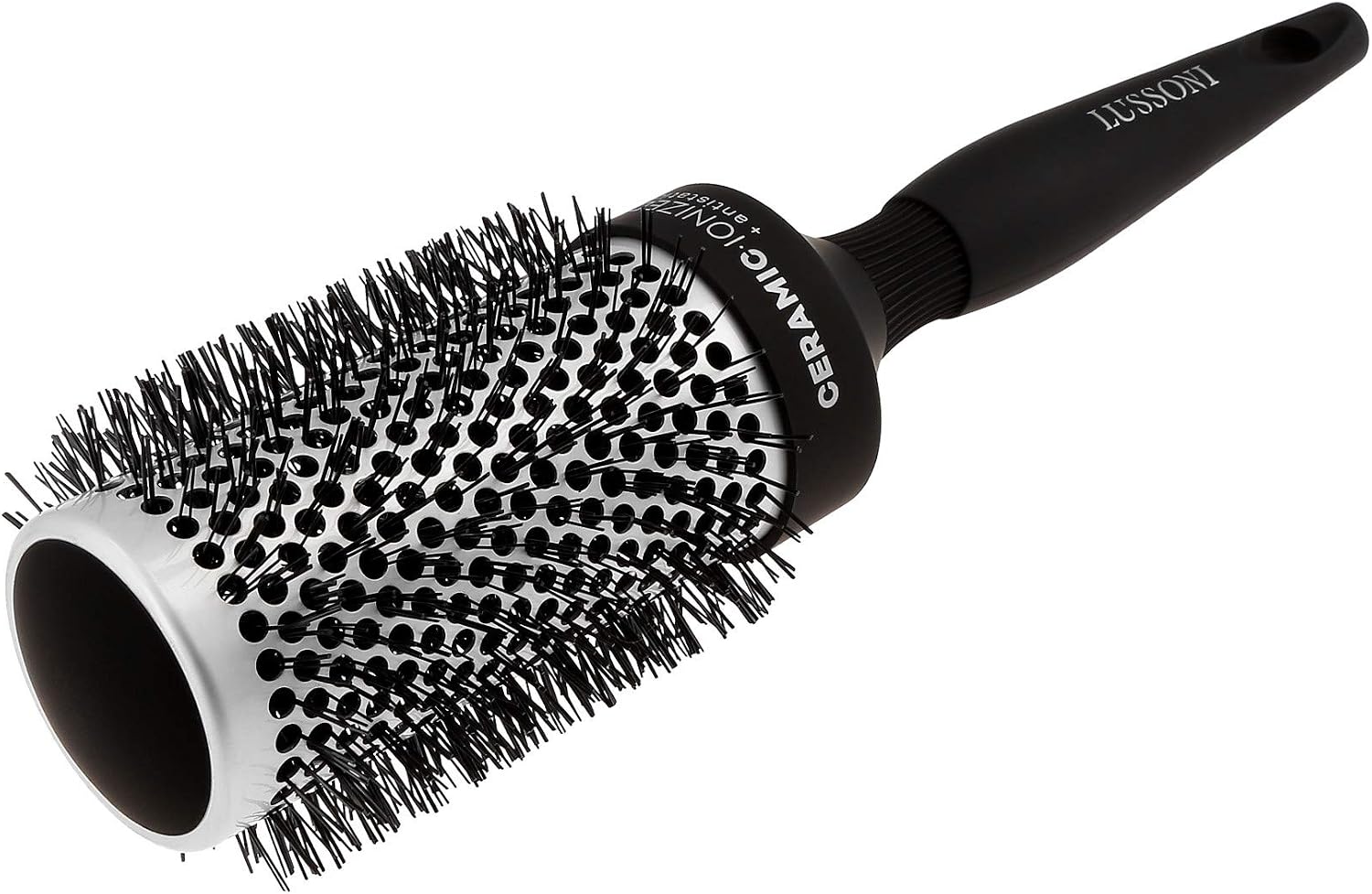 TB TOOLS FOR BEAUTY T4B LUSSONI Care&Style Professional Round Styling Hair Brush for Long Hair with Ceramic Coating - Image 3
