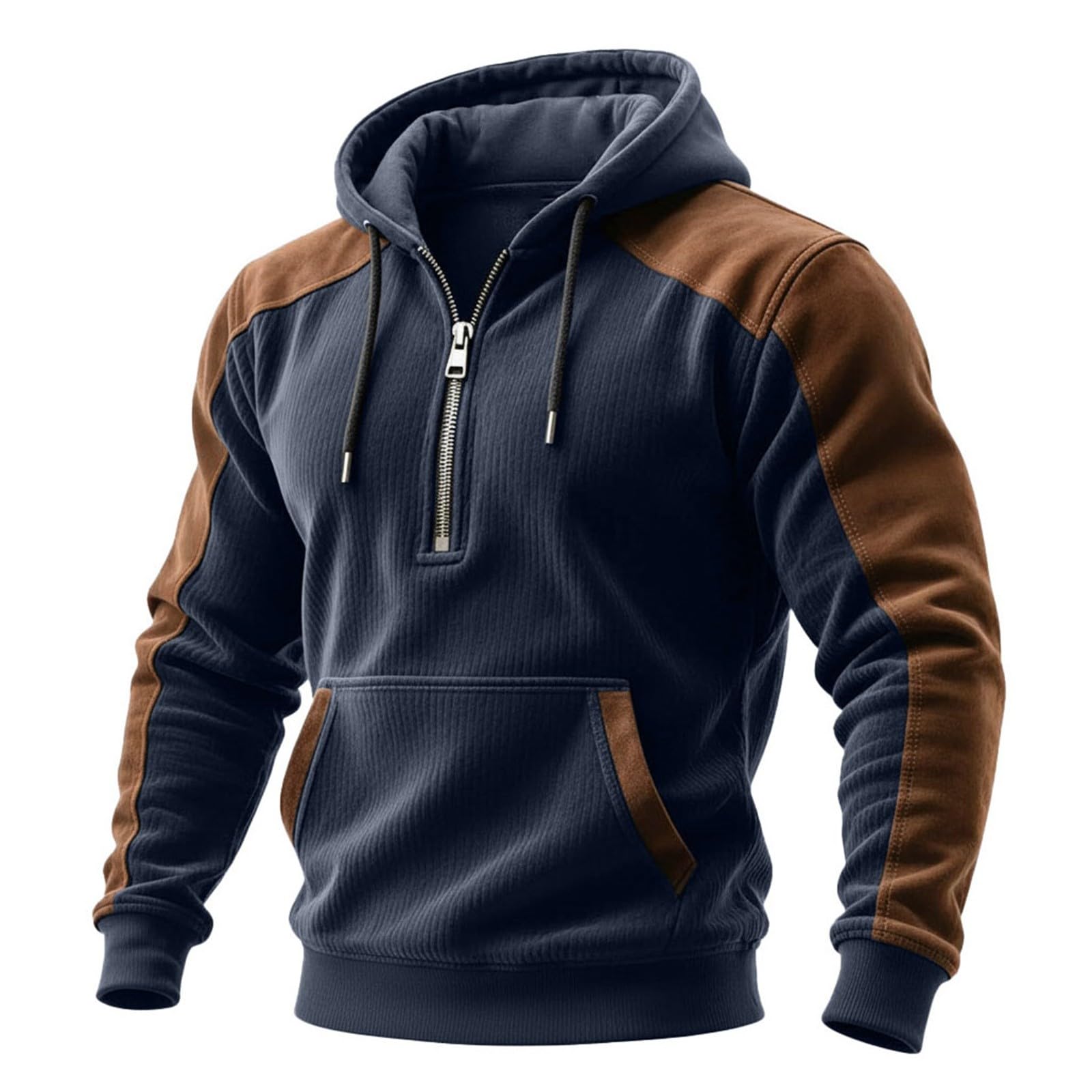 Chaquetas Hombre Sudadera con Capucha De Manga Larga para Otoño/Invierno, Exteriores, Camisa Sudaderas (Navy, XL) Ropa Verano Cortavientos Pijama Parejas Jersey Corta Camiseta Ciclismo