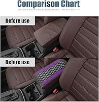 Vista 5 de Funda universal de cuero impermeable para consola central de automóvil, protector de caja de asiento para reposabrazos, accesorios de decoración