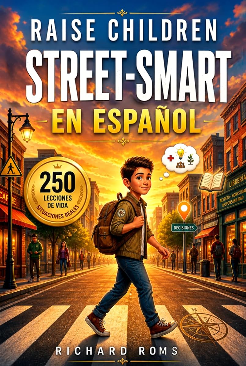 Raise Children Street-Smart En Español: 250 lecciones poderosas y situaciones reales para formar niños seguros. Mantente alerta, evita engaños y toma ... en el mundo real (Spanish Edition)