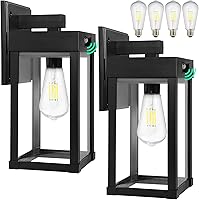 Vista 7 de Solar Wall Lights Outdoor, Solar Sconce Lantern with 3 Lighting Modes & Motion Sensor, Porch Light Fixture Outside Waterproof with Clear Panel for