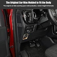 Vista 3 de Voodonala Cubierta de anillo para interruptor de control de interruptor de freno de mano de consola central para Ford F150 2021 2022