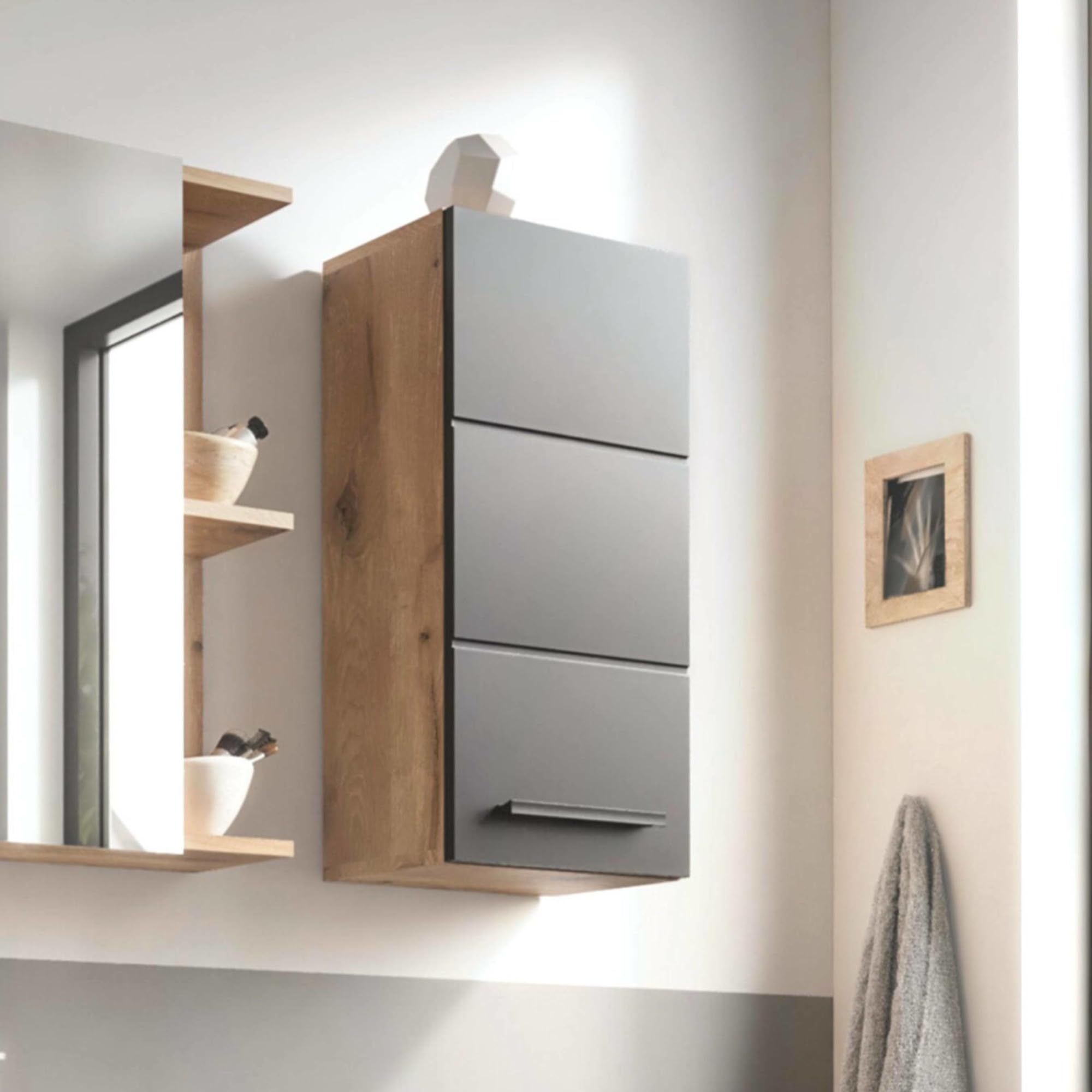Julian Bowen Black Vista Wall Unit