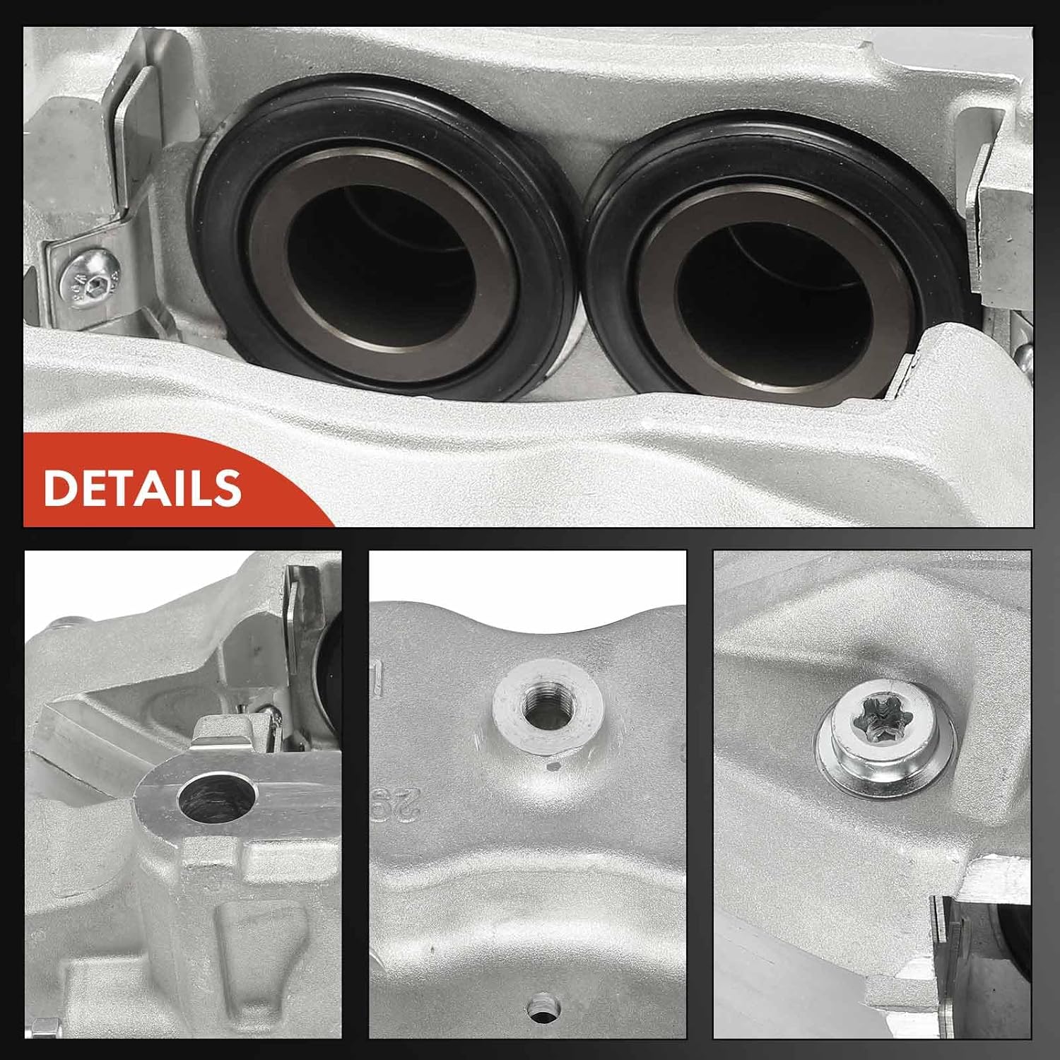 A-Premium Disc Brake Caliper Assembly with Bracket Compatible with Acura RL 2005-2012 - Front Right Passenger Side