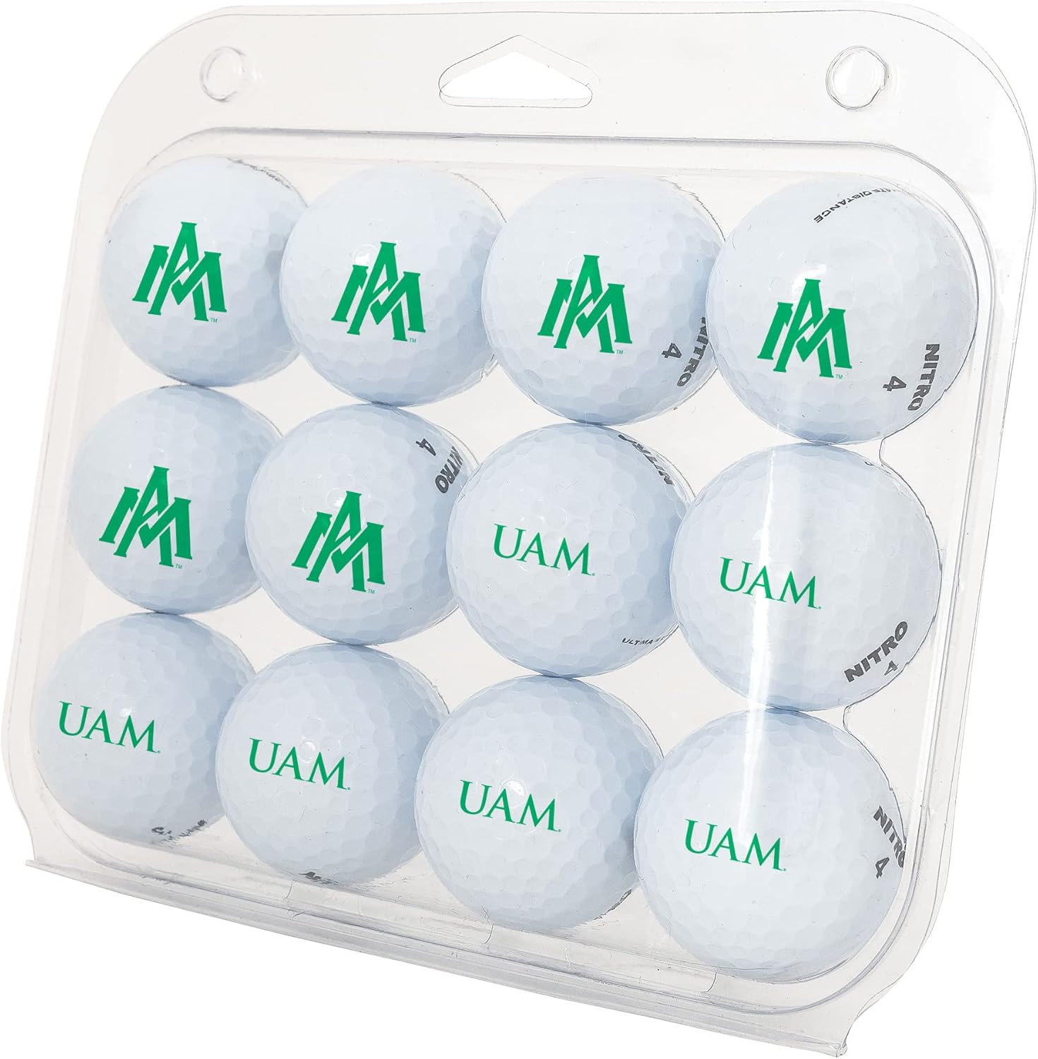 Desert Cactus University of Arkansas Monticello Golf Balls 12 Pack – UAM Boll Weevils Full Color Dozen – Officially Licensed Sport Team Accessory