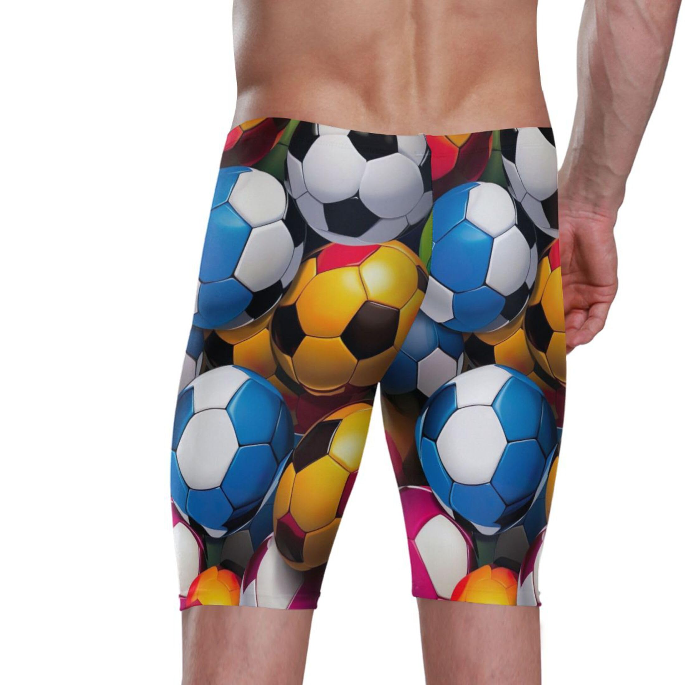 UMIRIKO Football Soccer Men's Swim Jammers Racing & Training Swimsuit Fast, Flexible,Comfortable XXXL B0400183