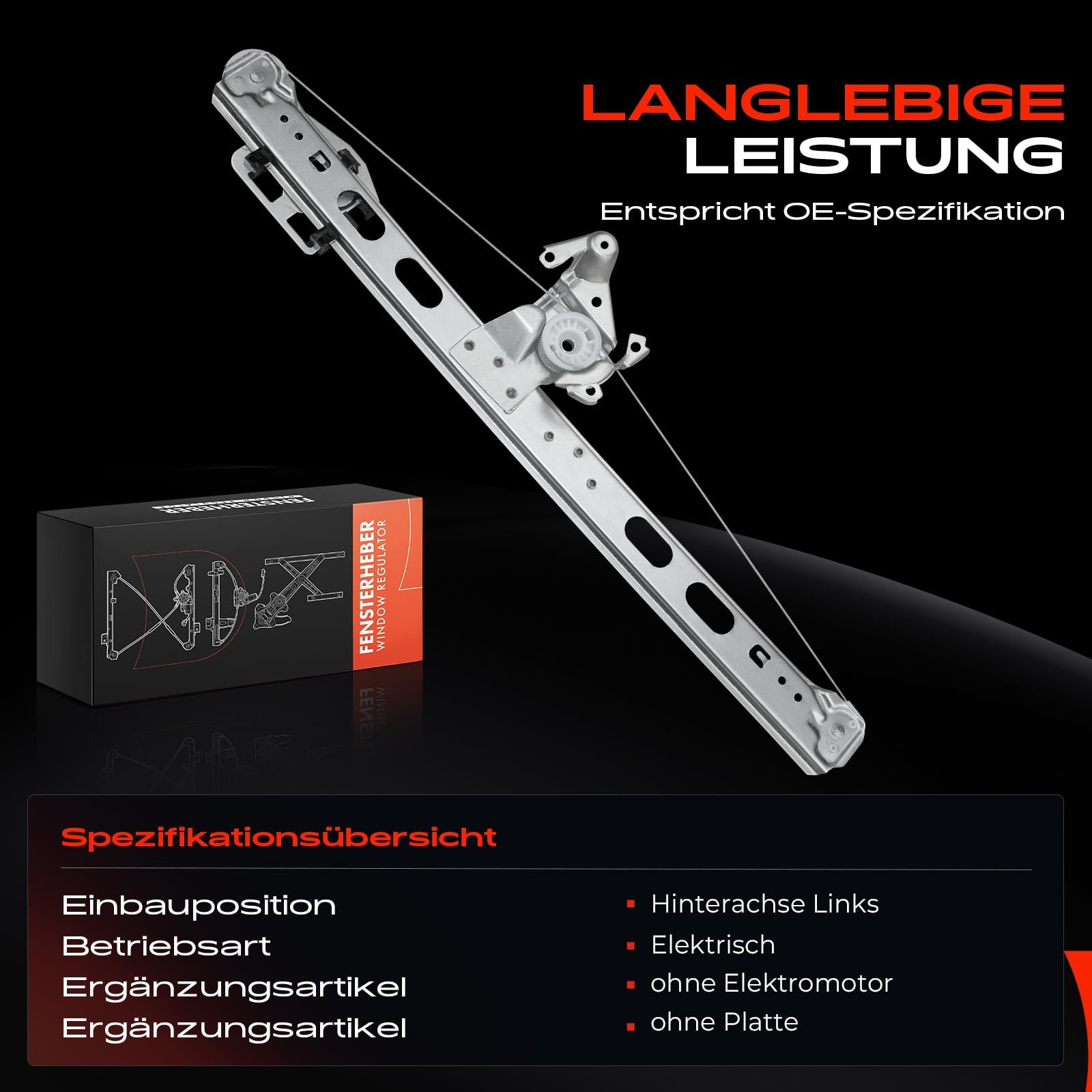 Frankberg 2x Alzacristallo Posteriore Sinistro per M-Klasse W163 ML 230 270 320 350 400 430 500 55 SUV 1998-2005 A1637300146