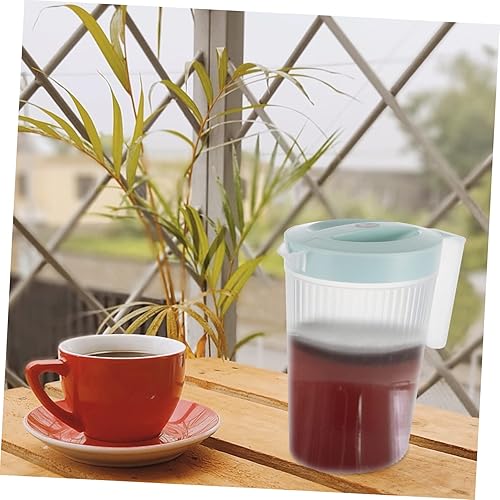 Miniatura 4 de GOOHOCHY Resistente de alta temperatura de la tapa de la jarra plástica verde 2l para el uso en el hogar jarra de agua sana para las bebidas