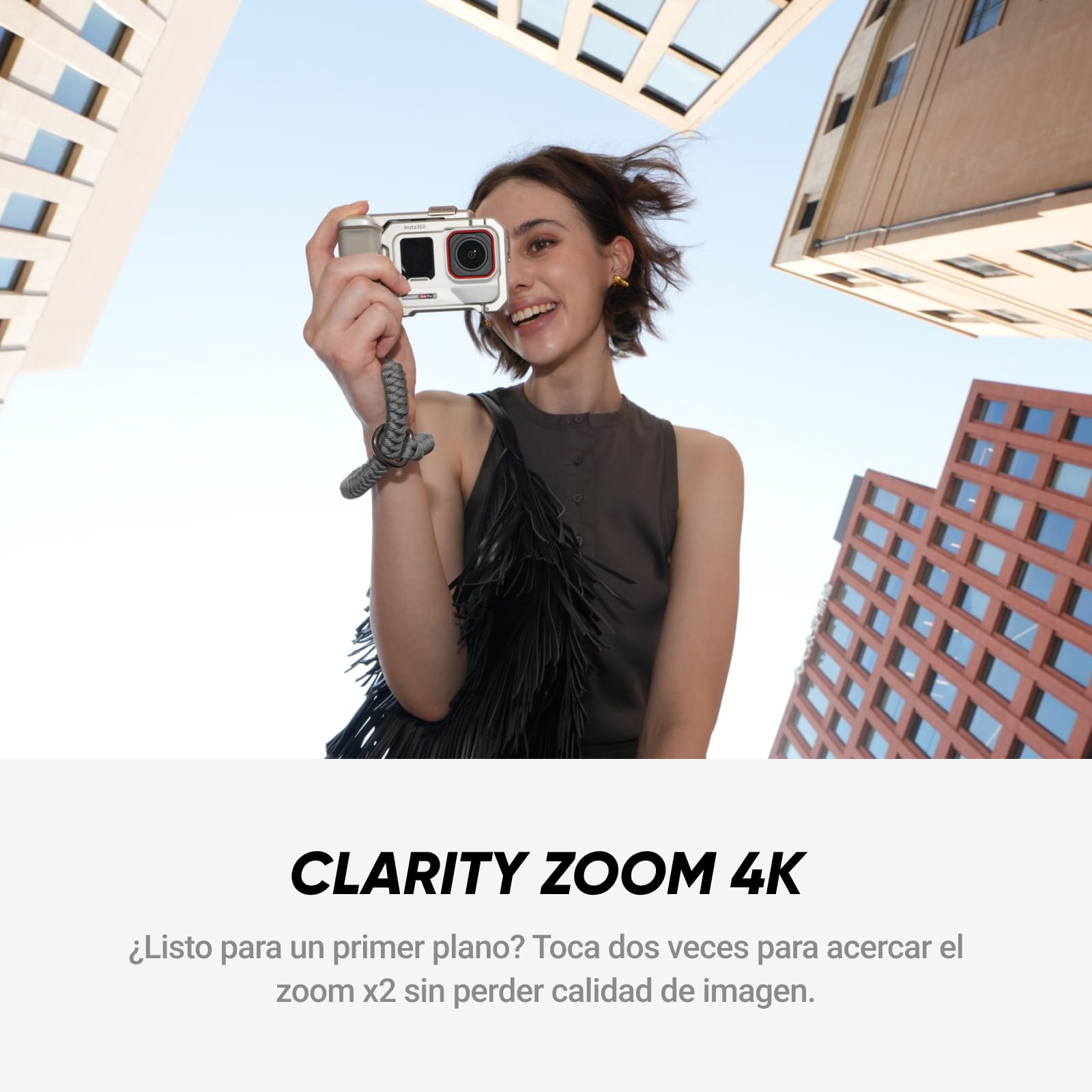 Insta360 Ace Pro 2 edición Limitada en Blanco ártico - Cámara de acción 8K Impermeable co-diseñada con Leica, Sensor de 1/1,3", Dual Chip IA, excelente en Baja luz, Audio Superior