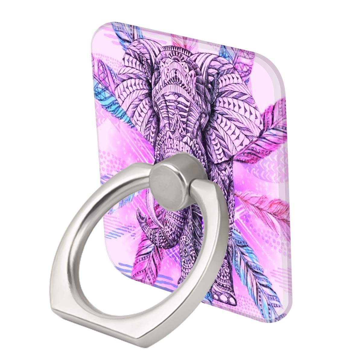 Purple Elephant Ring Phone Holder Stand Mounts for iPhone iPad, Samsung
