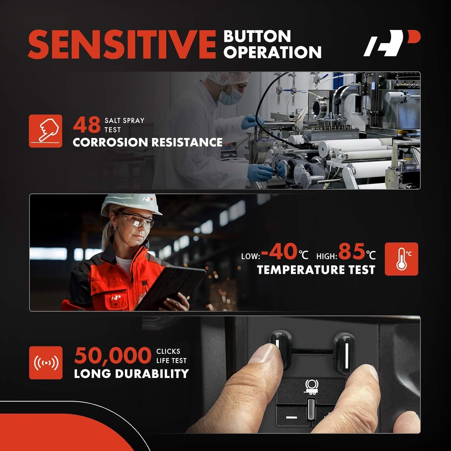 A-Premium Trailer Brake Controller Module with Switch Kit, Compatible with Ram 1500 2019 2020 2021 2022 2023, New Body Style, Replace # 82215278AD, 82215278AC