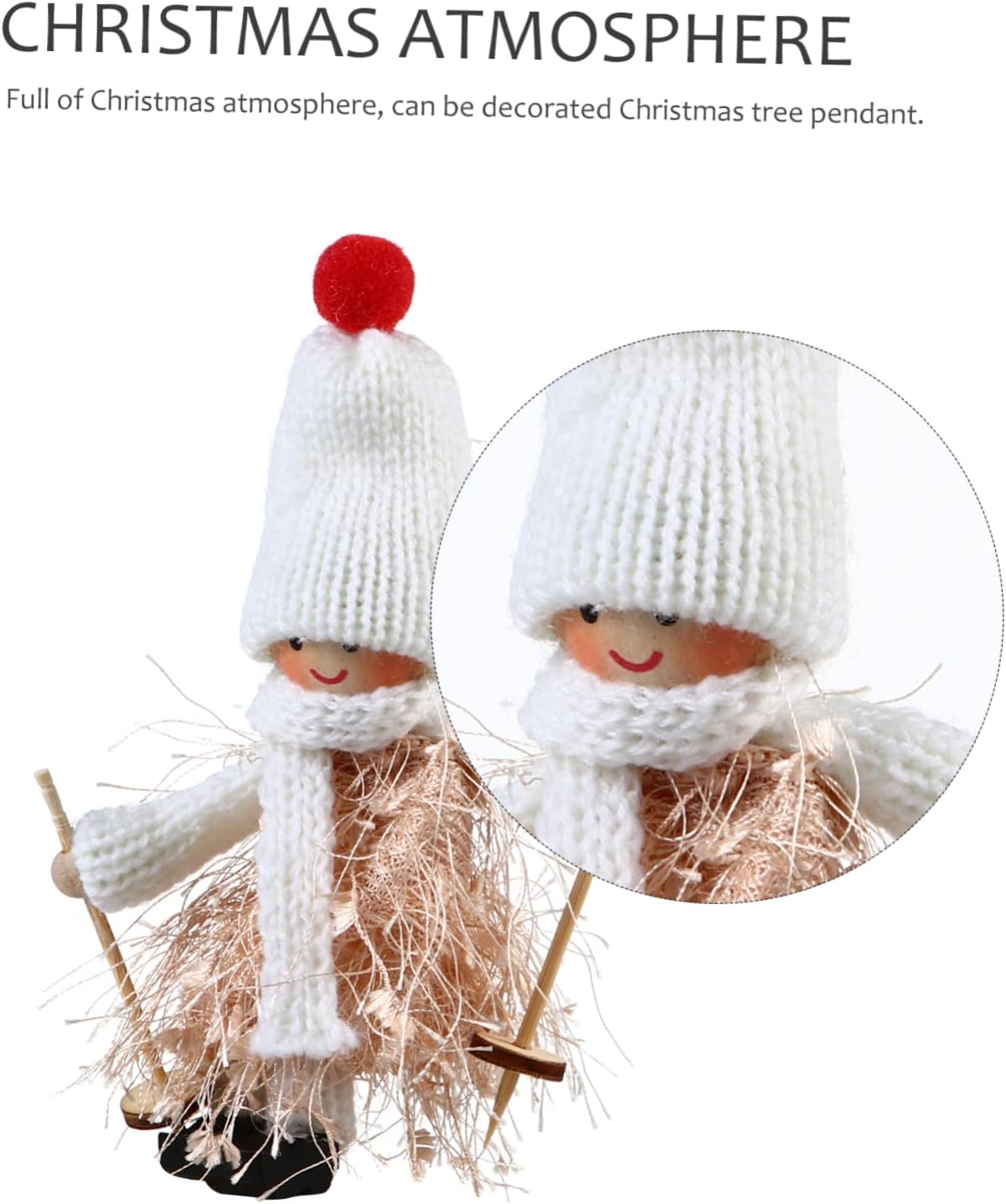 Xmas Cartoon Figurines Pendant Hanging Decor 3pcs Xmas Tree Ornament