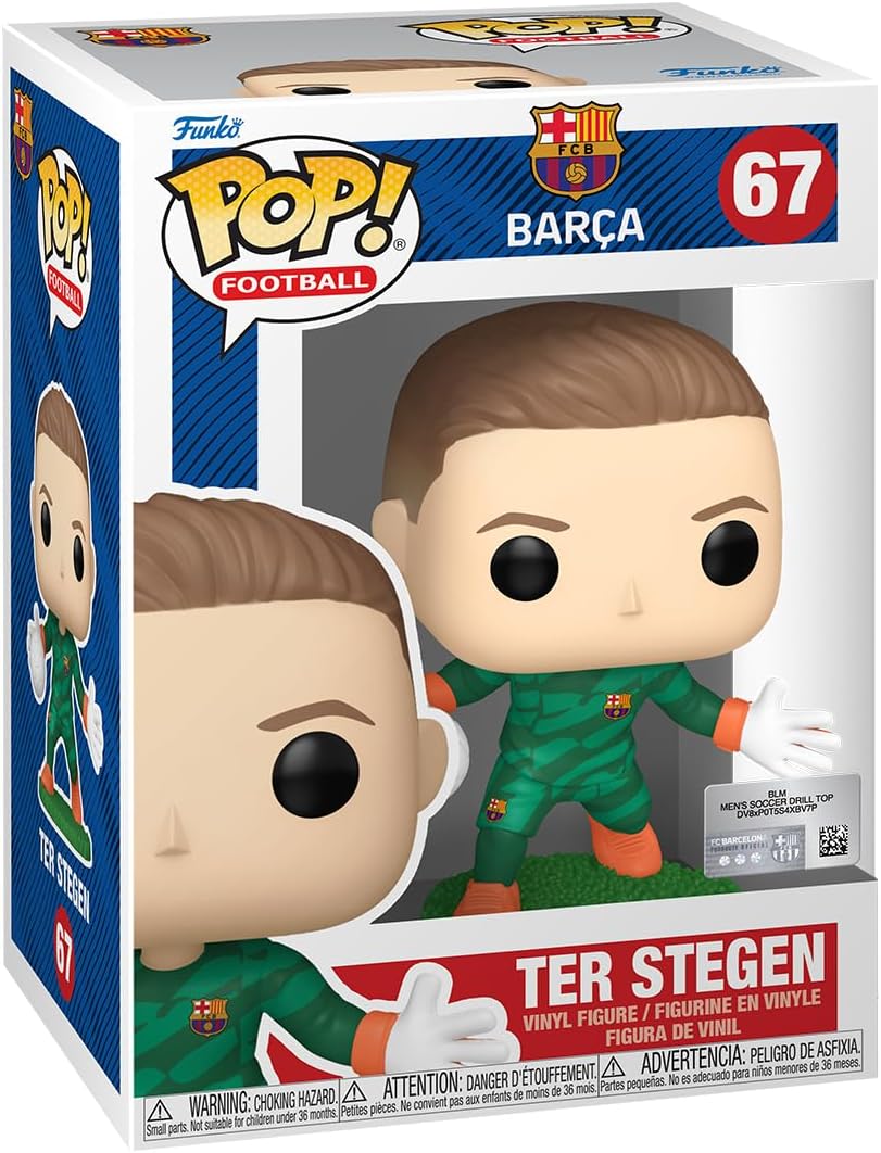 Pop! Football: Barcelona - Ter Stegen - Barcelona FC - Collectable Vinyl Figure - Gift Idea - Official Merchandise - Toys for Kids & Adults - Sports Fans - Model Figure for Collectors