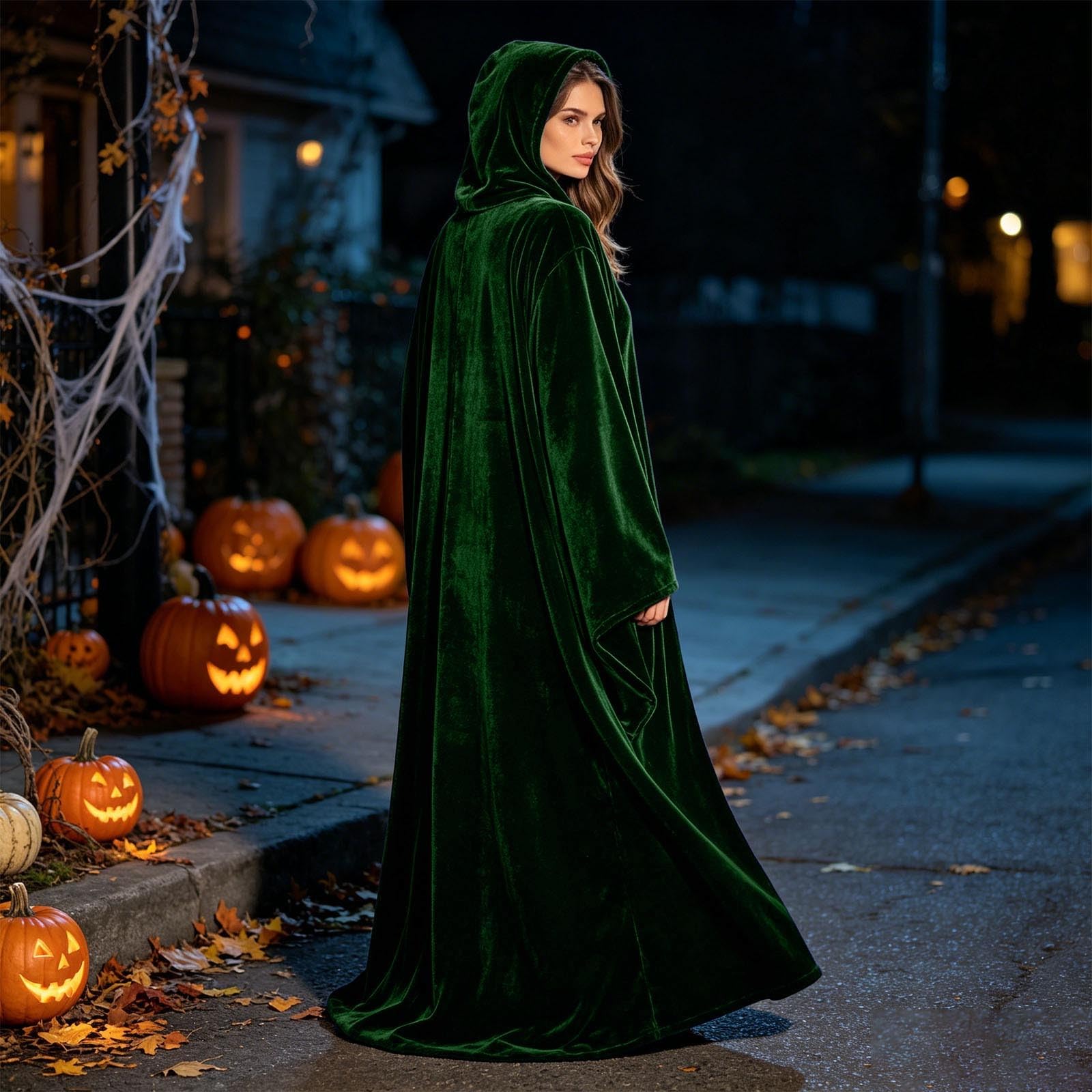 Generisch Eleganter Unisex Umhang für Cosplay, Halloween-Rollenspiele,Einfarbig | weicher Stoff | vielseitig für Kostümpartys & Bühnenauftritte | Einheitsgröße