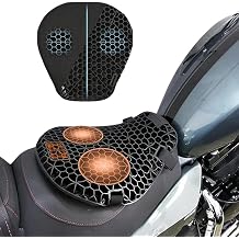 Motorcycle Gel Seat Cushion for Piaggio BV 500 2011-2012, 3D Honeycomb Shock-Absorbing Pad, Hollow Breathable Design, Provides Comfort and Support for Long-Distance Riding
