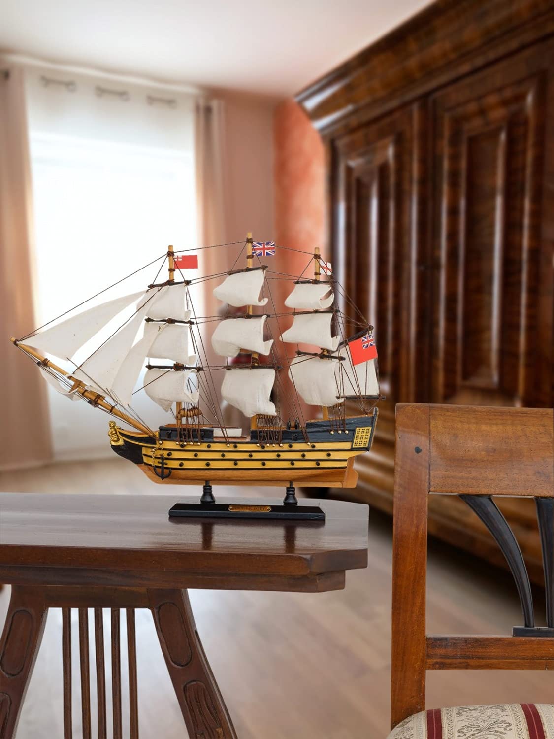 aubaho Modellschiff HMS Victory Schiff Segelschiff Maritim Deko Antik-Stil kein Bausatz