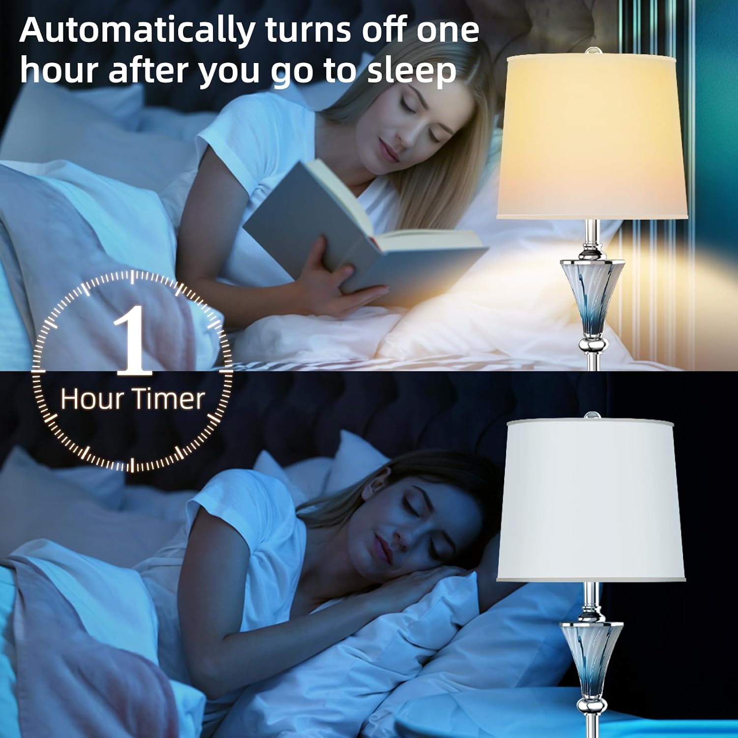 Blue Glass Floor Lamp, Smart Floor Lamps for Living Room, Modern Standing Lamps with Remote Control, Stepless Dimmable Colors Temperature & Brightness, Tall Floor Lamp For Bedroom Office, Home Decor