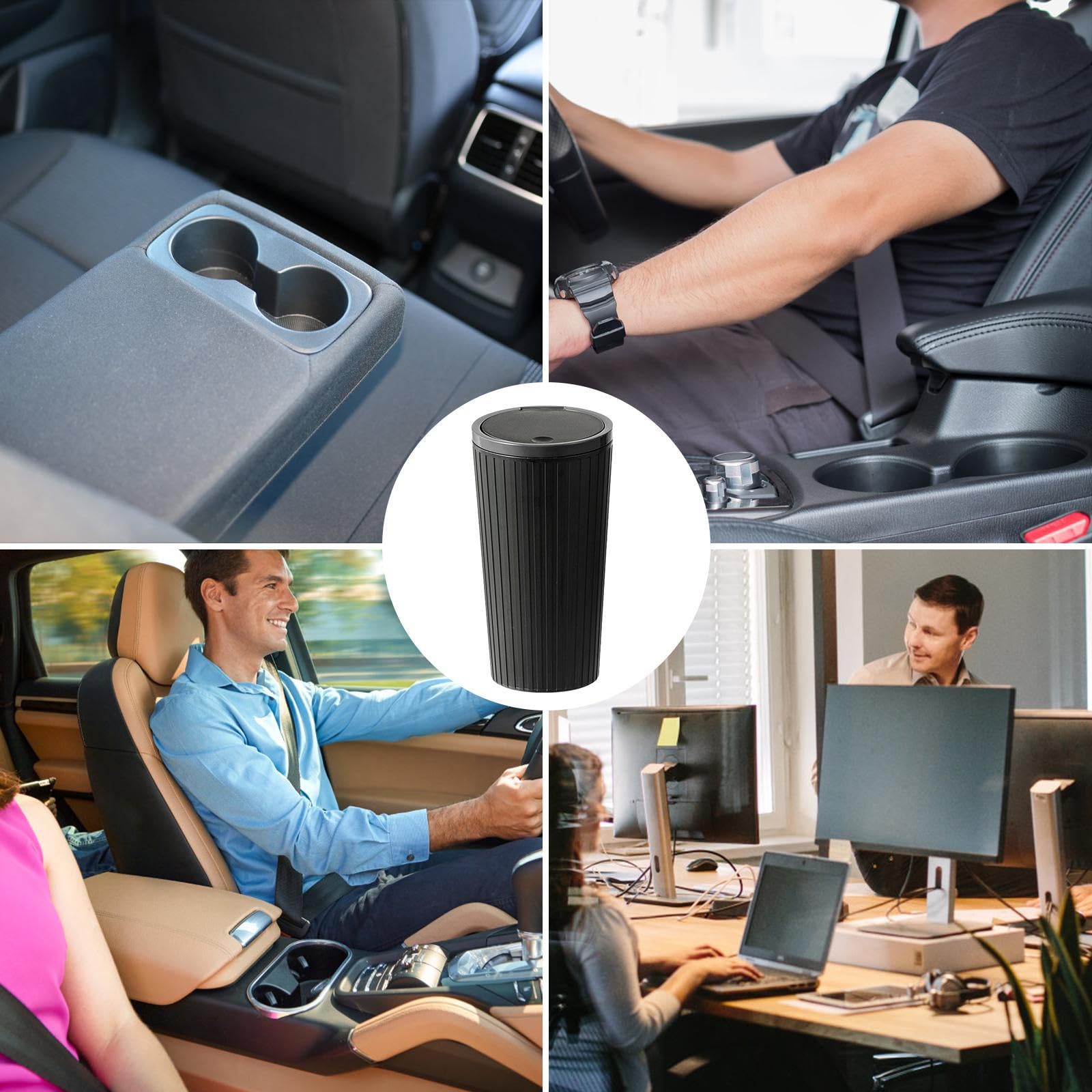 Pattumiera Auto HTRTRR Con 60 Sacchetti - Piccola, Con Coperchio, Da Appendere, Multiuso - Foto 9