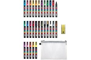 Posca Paint Marker Pen 29 Color Set with Carry Case | Creativity Unleashed