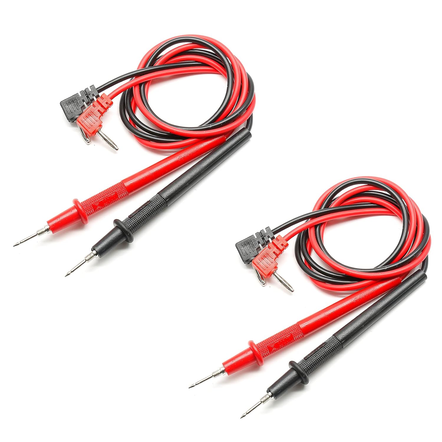 2 Pairs 82cm/32.3" Digital Multimeter Banana Plug Connector Voltmeter Test Lead Probe Wire Cable 1000V