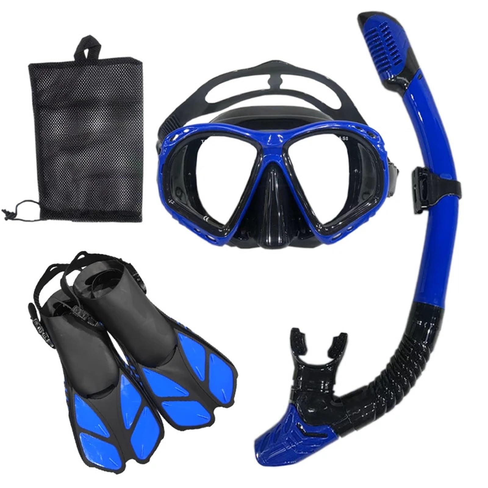 Buceo Máscara de Snorkel Máscara de Buceo y Gafas de Buceo con Tubo de respiración, Conjunto de Tubo de natación para Adultos Unisex