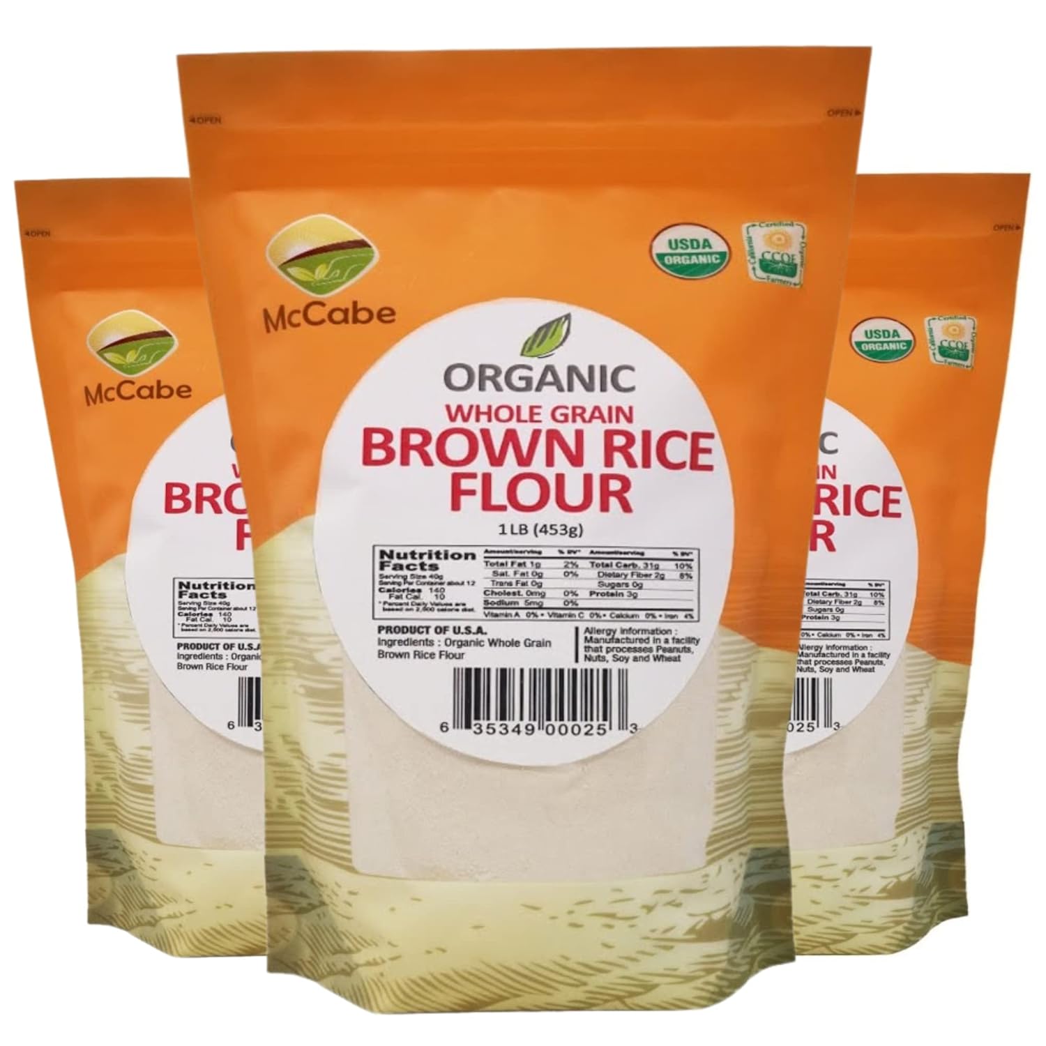 McCabe Organic Brown Rice Flour Brown Rice Flour Organic