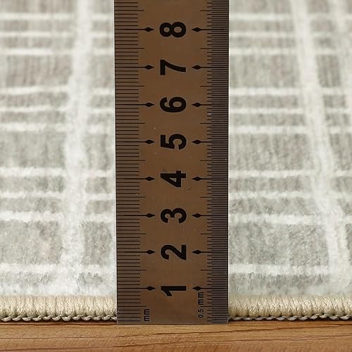 Miniatura 4 de GAOMON Alfombra moderna de 2 x 6 pies, lavable, de lana sintética, suave, para entrada, moderna, antideslizante, larga, para interiores, pasillo,