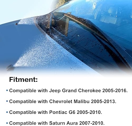 Miniatura 3 de 2 boquillas de pulverización para limpiaparabrisas compatibles con Chrysler 300 2005-2010, compatibles con Dodge Ram 1500 2009-2015 2500 3500