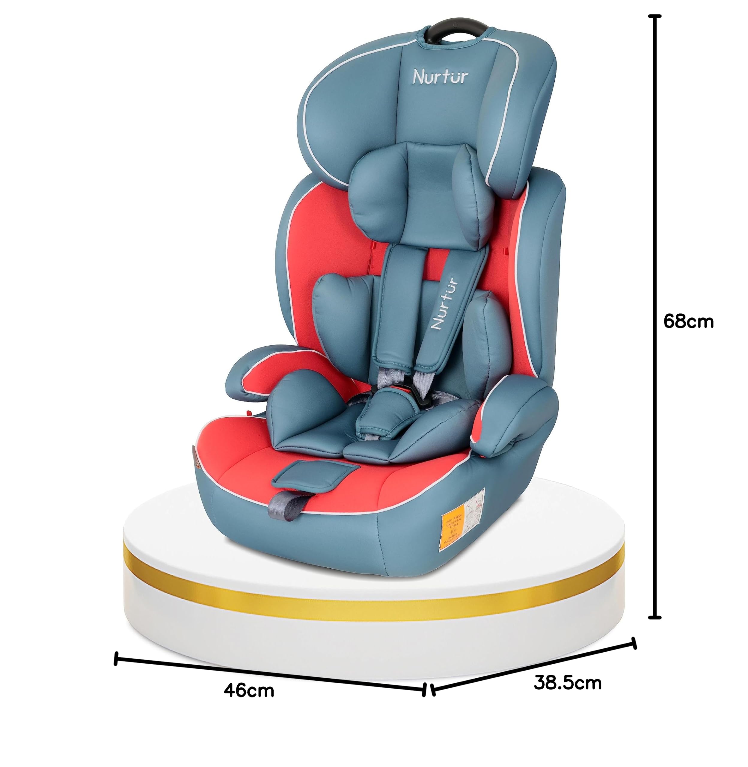Nurtur All-in-one Ragnar Convertible Car Seat, ultra-slim design with Rear-Facing, Forward-Facing, and Belt-Positioning Booster