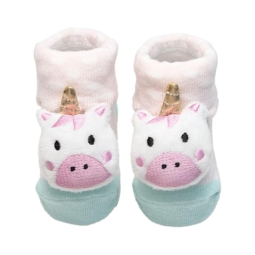 Clingo Pantufa com Chocalho Unicórnio