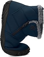 Vista 5 de Botas descalzas para hombre y mujer, botas de nieve de invierno, botines cálidos, suela cero caída, puntera ancha, forro de piel, tenis