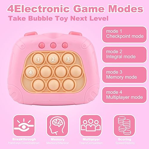 Miniatura 4 de Juego interactivo de burbujas para reventar, juguete para aliviar el estrés y divertirse para niños y niñas de 3 a 12 años, juguete ideal para el