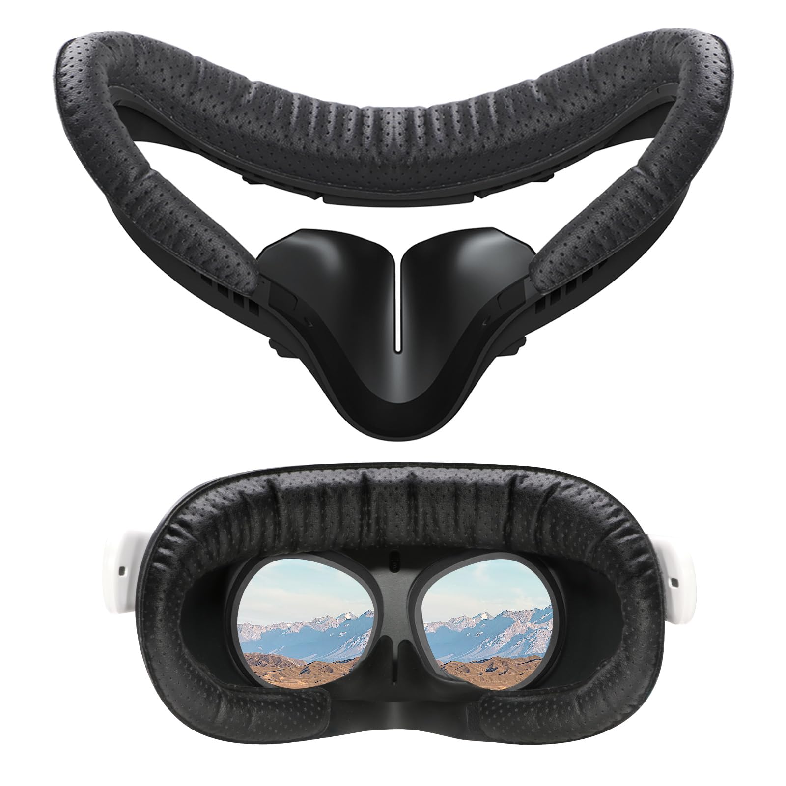 Coussin facial VR Oculus Quest 2 interface couverture rechange Meta Quest 2 cuir trous respirants